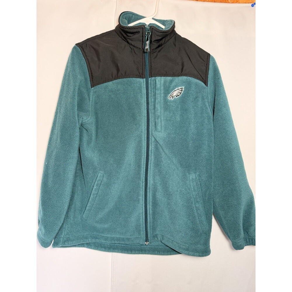NFL Team Apparel Philadelphia Eagles Women's Sz S Full Zip Fleece Jacket Green